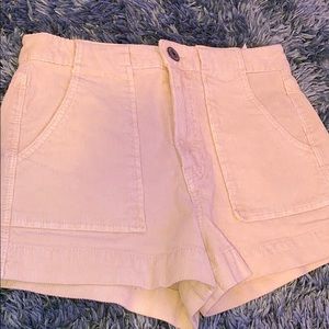 Cream american eagle shorts
